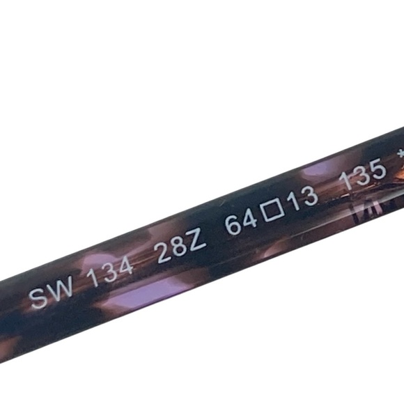 SWAROVSKI Sunglasses SW134 Purple with Crystal Facets at Temples - $224. - Picture 13 of 16